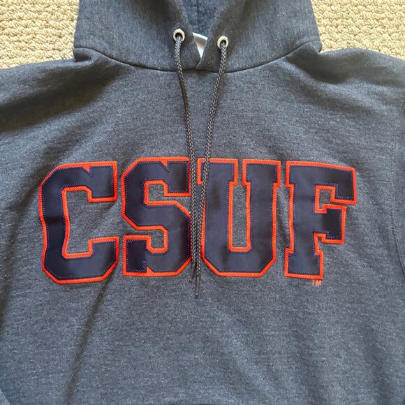 vintage y2k cal state university of fullerton champion hoodie small 2000s csuf - Picture 2 of 7